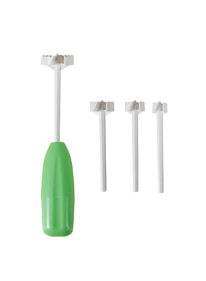 Veggie Corkscrew Carver, 4 Pcs Replaceable Vegetable Spiral Cutter Digging Tool, Coiled Vegetable Hole Digger Tool for Home Kitchen, Cooking Tools - Image 1